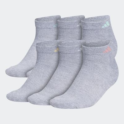 adidas Athletic Low-Cut Socks 6 Pairs Medium Grey M