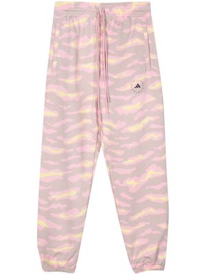 adidas by Stella McCartney camouflage-pattern logo-print track pants - Pink