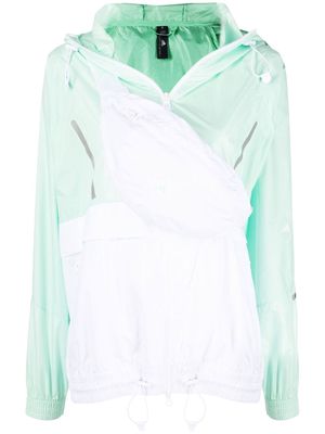 adidas by Stella McCartney colour-block windbreaker jacket - White