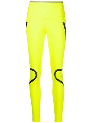 adidas by Stella McCartney contrast-stripe leggings - Yellow