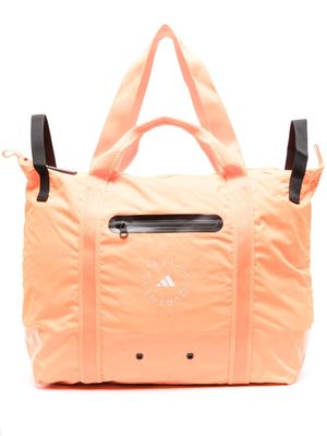 adidas by Stella McCartney logo-embossed tote bag - Orange