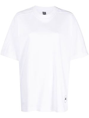 adidas by Stella McCartney logo-print cotton-blend T-shirt - White
