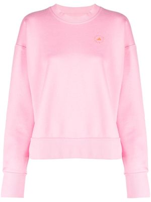 adidas by Stella McCartney logo-print crew-neck sweatshirt - Pink