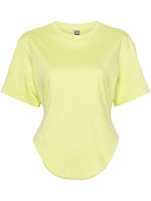 adidas by Stella McCartney logo-print organic cotton T-shirt - Yellow