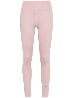 adidas by Stella McCartney logo-print perforated leggings - Pink
