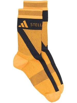 adidas by Stella McCartney logo-print socks - Orange