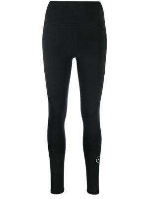 adidas by Stella McCartney logo-print stretch leggings - Black