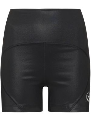 adidas by Stella McCartney logo-print track shorts - Black