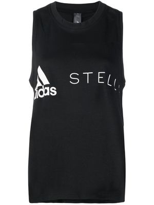 adidas by Stella McCartney logo-print training tank top - Black