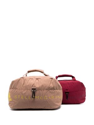 adidas by Stella McCartney logo-print zip-up tote bag - Red