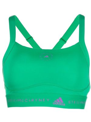 adidas by Stella McCartney logo-underband performance tank top - Green