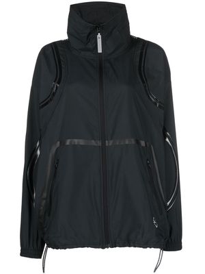 adidas by Stella McCartney mesh-panel lightweight jacket - Black