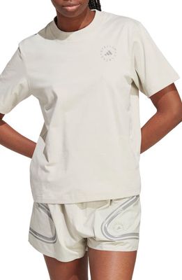 adidas by Stella McCartney Oversize T-Shirt in Gobi/Dove Grey