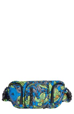 adidas by Stella McCartney Print Recycled Polyester Belt Bag in Multicolor/Black/Blue