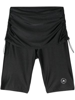 adidas by Stella McCartney roll-top cycling shorts - Black
