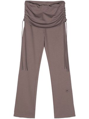 adidas by Stella McCartney rolled-waist track trousers - Grey