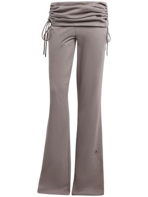 adidas by Stella McCartney rolled-waistband track pants - Neutrals