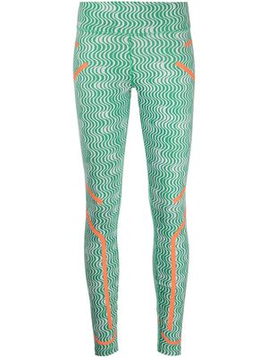 adidas by Stella McCartney swirl-print leggings - Multicolour