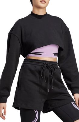 adidas by Stella McCartney TrueCasuals Cropped Sweatshirt in Black