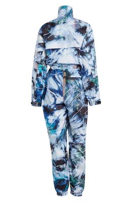 adidas by Stella McCartney TrueCasuals Long Sleeve Training Jumpsuit in White/Multicolor