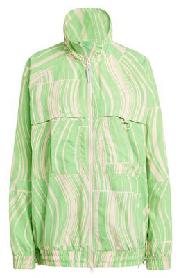 adidas by Stella McCartney TrueCasuals Track Jacket in Blush Pink/Semi Flash Green