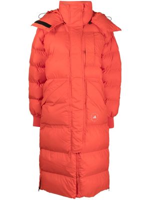 adidas by Stella McCartney TrueNature hooded padded coat - Red