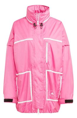 adidas by Stella McCartney TrueNature Packable Jacket in Screaming Pink