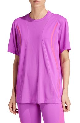 adidas by Stella McCartney TruePace Loose Fit Running T-Shirt in Shock Purple