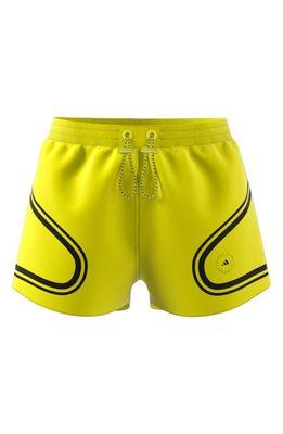 adidas by Stella McCartney TruePace Primegreen Running Shorts in Shock Yellow