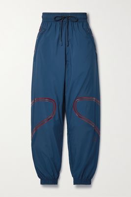 adidas by Stella McCartney - Truepace Tapered Printed Recycled-ripstop Track Pants - Blue