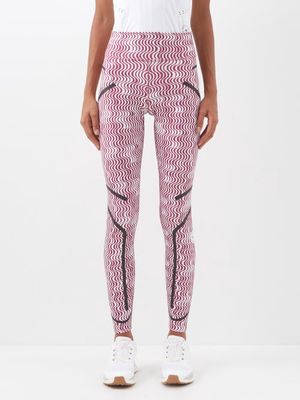 Adidas By Stella Mccartney - Truepurpose Recycled Fibre-blend Leggings - Womens - Purple White
