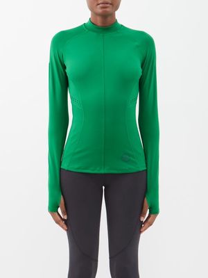 Adidas By Stella Mccartney - Truepurpose Recycled Fibre-blend Top - Womens - Green