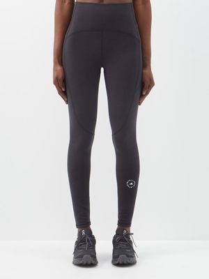 Adidas By Stella Mccartney - Truestrength High-rise Jersey Leggings - Womens - Black