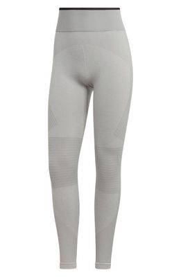 adidas by Stella McCartney Truestrength Seamless Leggings in Mgh Solid Grey/White/Black