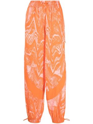 adidas by Stella McCartney wood-print track pants - Pink