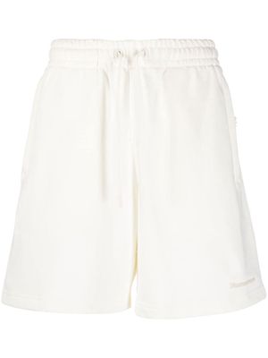 adidas cotton drawstring shorts - White