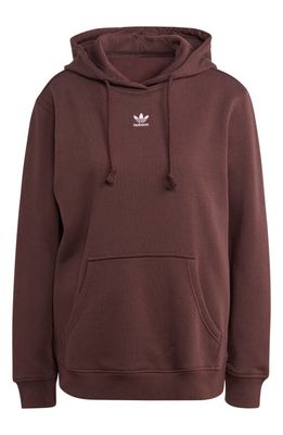 adidas Cotton Hoodie in Shadow Brown