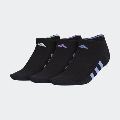 adidas Cushioned 3 No-Show Socks 3 Pairs Black M
