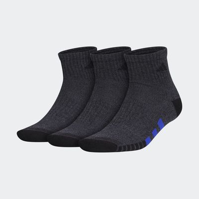 adidas Cushioned Color Quarter Socks 3 Pairs Black L