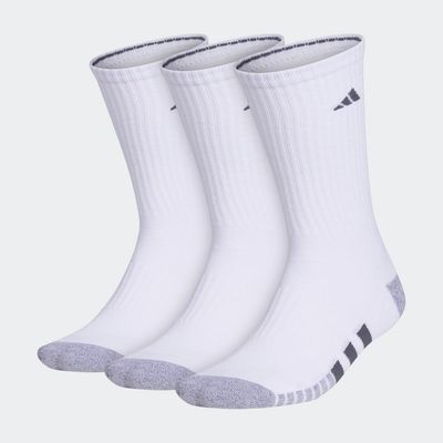 adidas Cushioned Crew Socks 3 Pairs White L