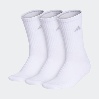 adidas Cushioned Crew Socks 3 Pairs White M