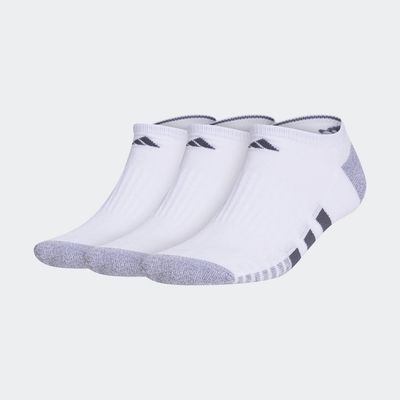 adidas Cushioned No-Show Socks 3 Pairs White L