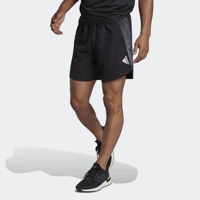 adidas Designed for Movement AEROREADY HIIT Graphic Training Shorts Black 2XL 7" Mens