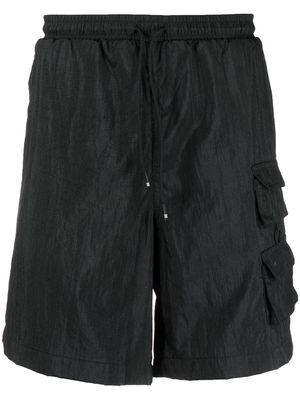 adidas drawstring-waist multi-pocket shorts - Black