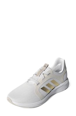 adidas Edge Lux Running Shoe in White/Gold/Maroon