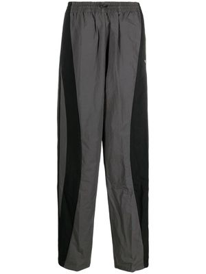 adidas elastic-waist straight-leg trousers - Grey
