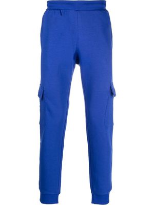 adidas embroidered-logo cargo track pants - Blue
