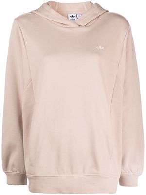 adidas embroidered-logo cotton sweatshirt - Brown