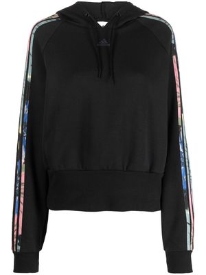 adidas embroidered-logo detail hoodie - Black