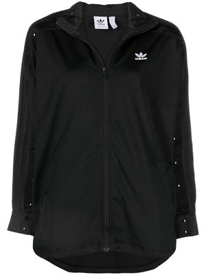 adidas embroidered-logo detail jacket - Black